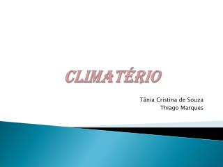 CLIMATÉRIO