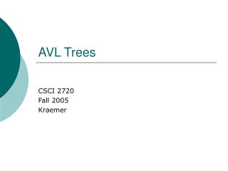 AVL Trees