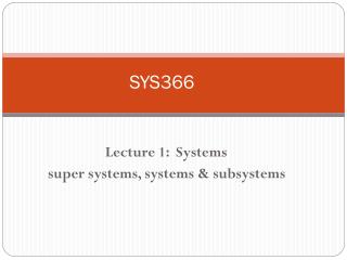 SYS366