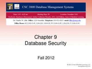 Chapter 9 Database Security