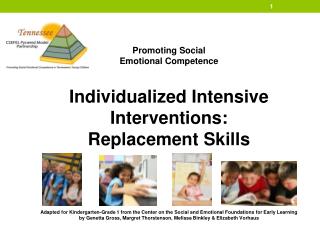 Promoting Social Emotional Competence Individualized Intensive Interventions: Replacement Skills