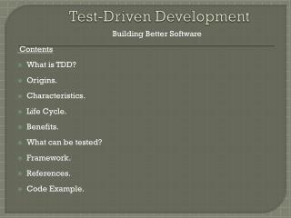 Test-Driven Development