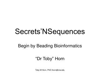 Secrets’NSequences