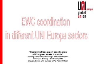 EWC coordination in different UNI Europa sectors