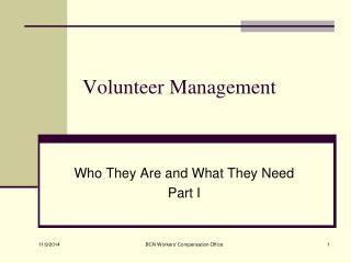 Volunteer Management