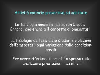 Attività motorie preventive ed adattate