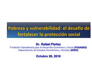 Pobreza y vulnerabilidad: el desafío de fortalecer la protección social