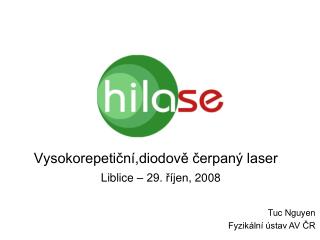 Vysokorepetiční,diodově čerpaný laser