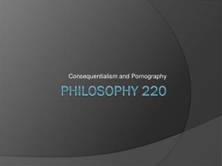 Philosophy 220