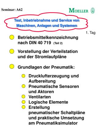 Betriebsmittelkennzeichnung nach DIN 40 719 (Teil 2) Vorstellung der Verteilstation