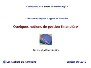 Quelques notions de gestion financière