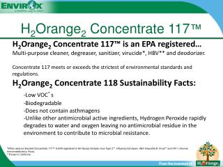 H 2 Orange 2 Concentrate 117 ™