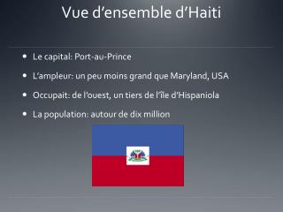 Vue d’ensemble d’Haiti