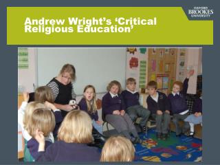 Andrew Wright’s ‘Critical Religious Education’