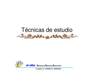 Técnicas de estudio