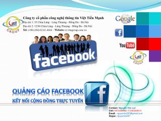 QUẢNG CÁO FACEBOOK KẾT NỐI CỘNG ĐỒNG TRỰC TUYẾN