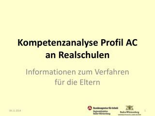 Kompetenzanalyse Profil AC an Realschulen