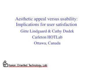 Aesthetic appeal versus usability: Implications for user satisfaction