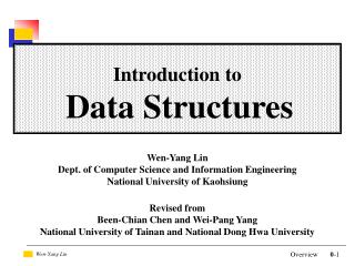 Introduction to Data Structures