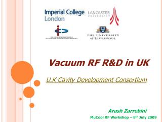 Vacuum RF R&amp;D in UK