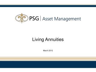 Living Annuities