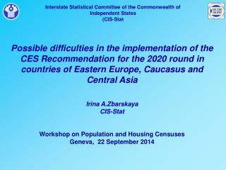 Interstate Statistical Committee of the Commonwealth of Independent States (CIS-Stat