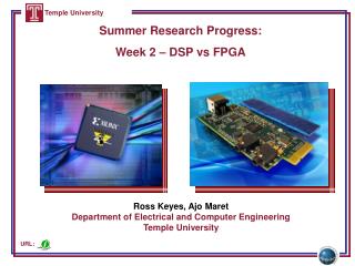 Summer Research Progress: Week 2 – DSP vs FPGA