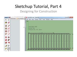 Sketchup Tutorial, Part 4