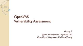 OpenVAS Vulnerability Assessment