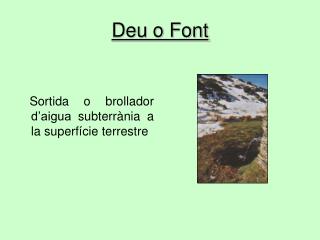 Deu o Font