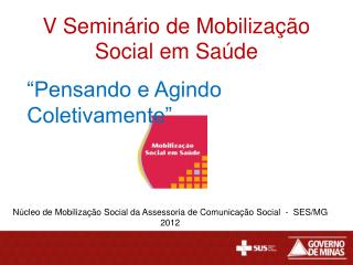 V Seminário de Mobilização Social em Saúde