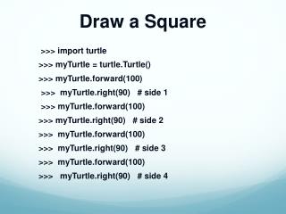 Draw a Square