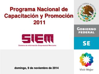 Programa Nacional de Capacitación y Promoción 2011