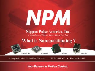 What is Nanopositioning ?
