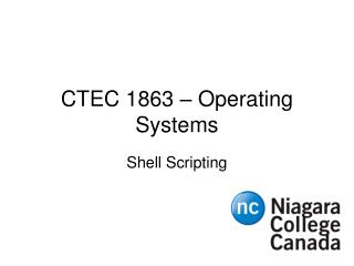 CTEC 1863 – Operating Systems