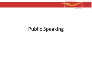 Public Speaking