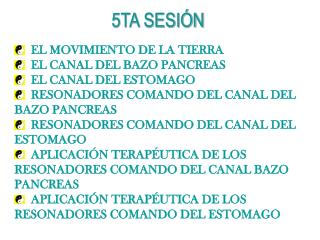 5TA SESIÓN