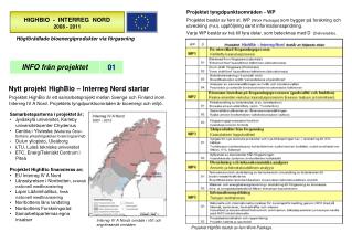 HIGHBIO - INTERREG NORD 2008 - 2011