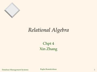 Relational Algebra