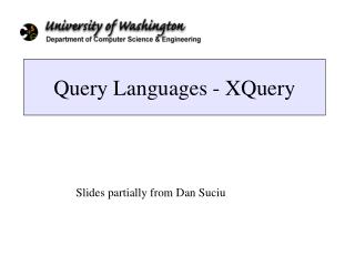 Query Languages - XQuery