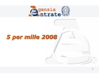 5 per mille 2008