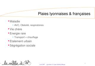 Plaies lyonnaises &amp; françaises