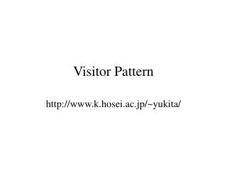 Visitor Pattern