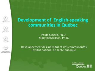 Development of English-speaking communities in Québec