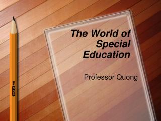 The World of Special Education