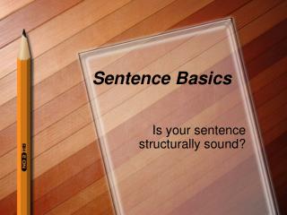 Sentence Basics