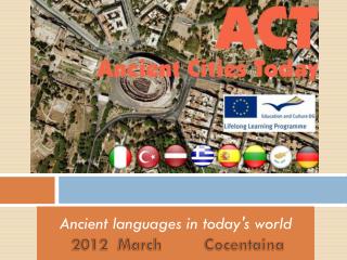 Ancient languages in today's world 2012 March Cocentaina