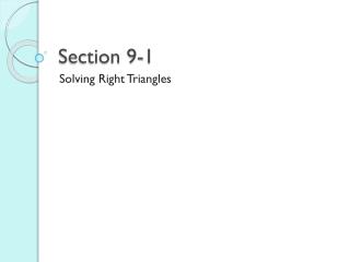 Section 9-1