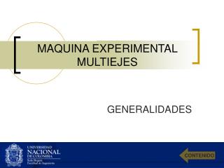 MAQUINA EXPERIMENTAL MULTIEJES