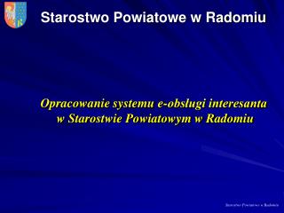 Starostwo Powiatowe w Radomiu